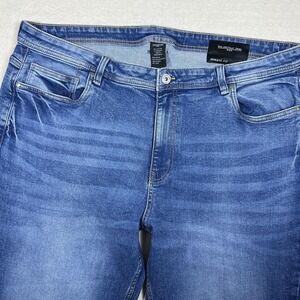 The Perfect Jean NYC Jeans Mens 42x34 Blue Athletic Straight Stretch Denim
